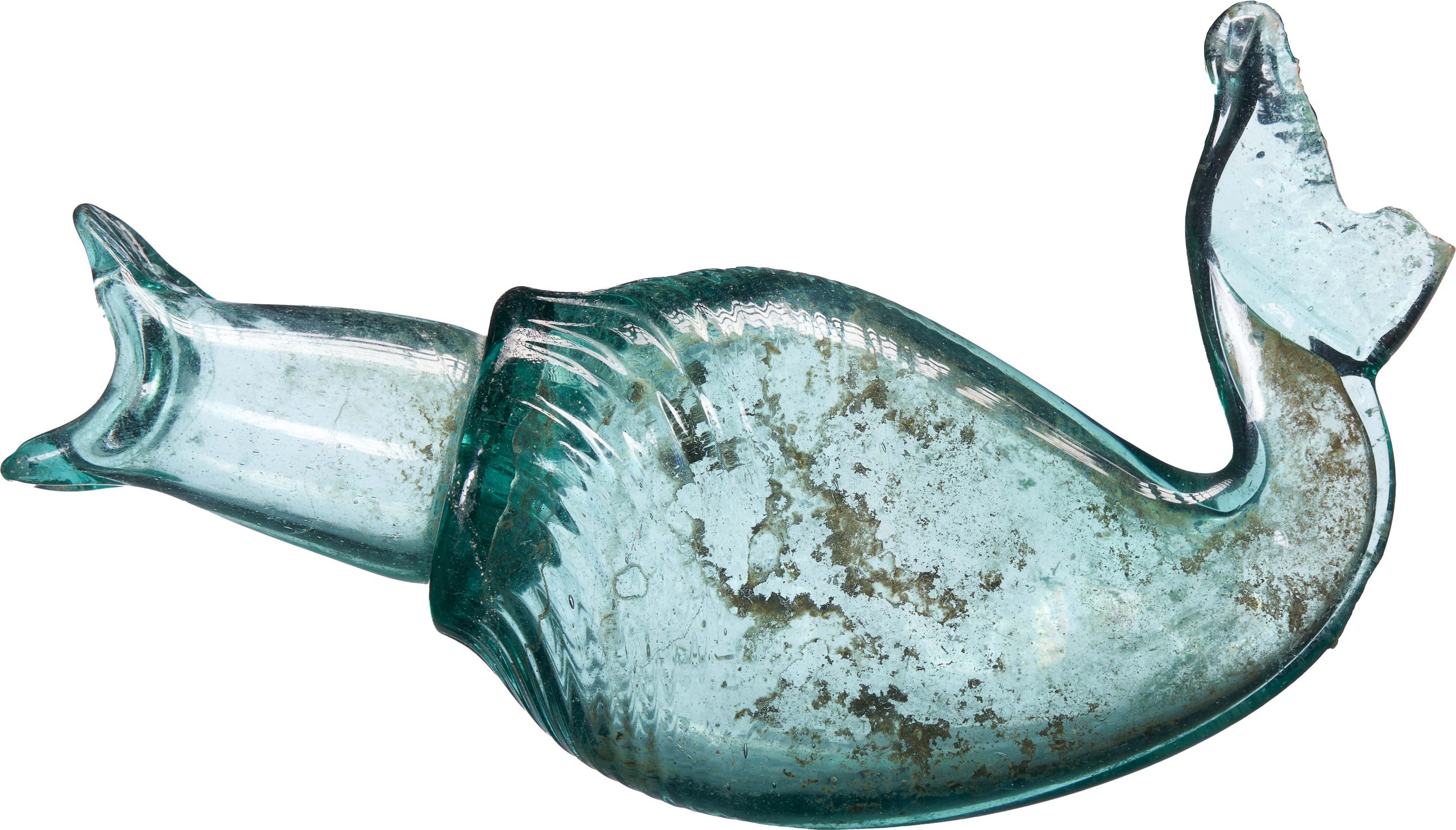 Glass fish bottle
