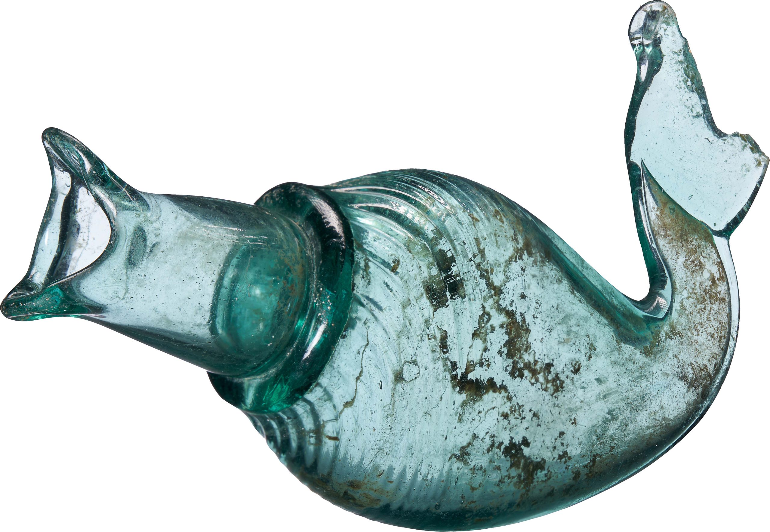 Glass fish bottle
